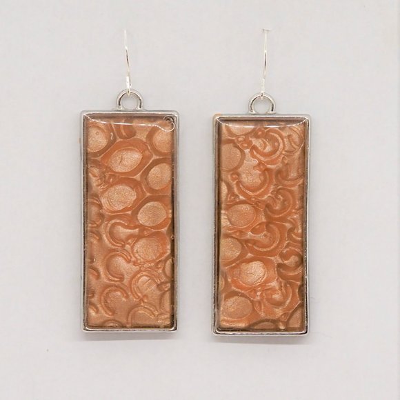 Copper Circle Earrings - Picture 1 of 5